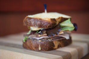 traverse city food product photography of sandwich
