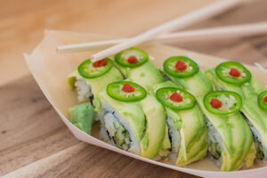 commercial food photography of sushi restaurant in traverse city michigan