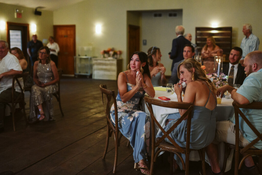 reception at blue bridge event center in grawn michigan traverse city wedding photographer