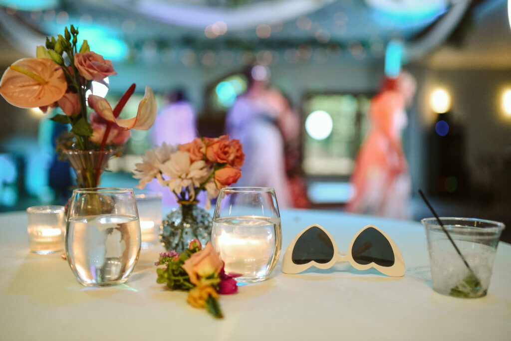 reception at blue bridge event center in grawn michigan traverse city wedding photographer