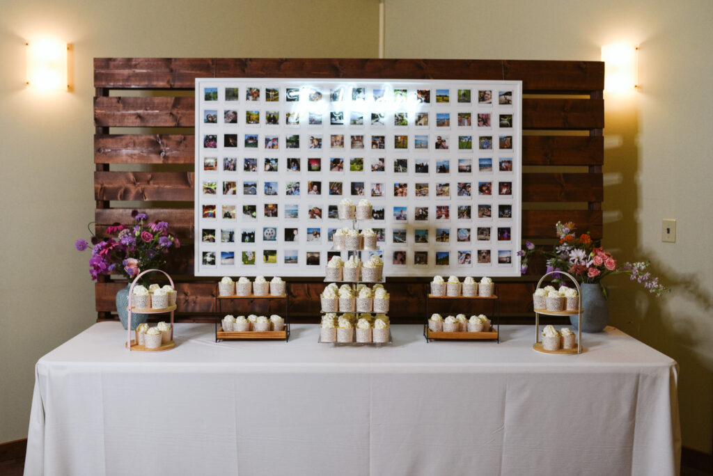 reception at blue bridge event center in grawn michigan traverse city wedding photographer