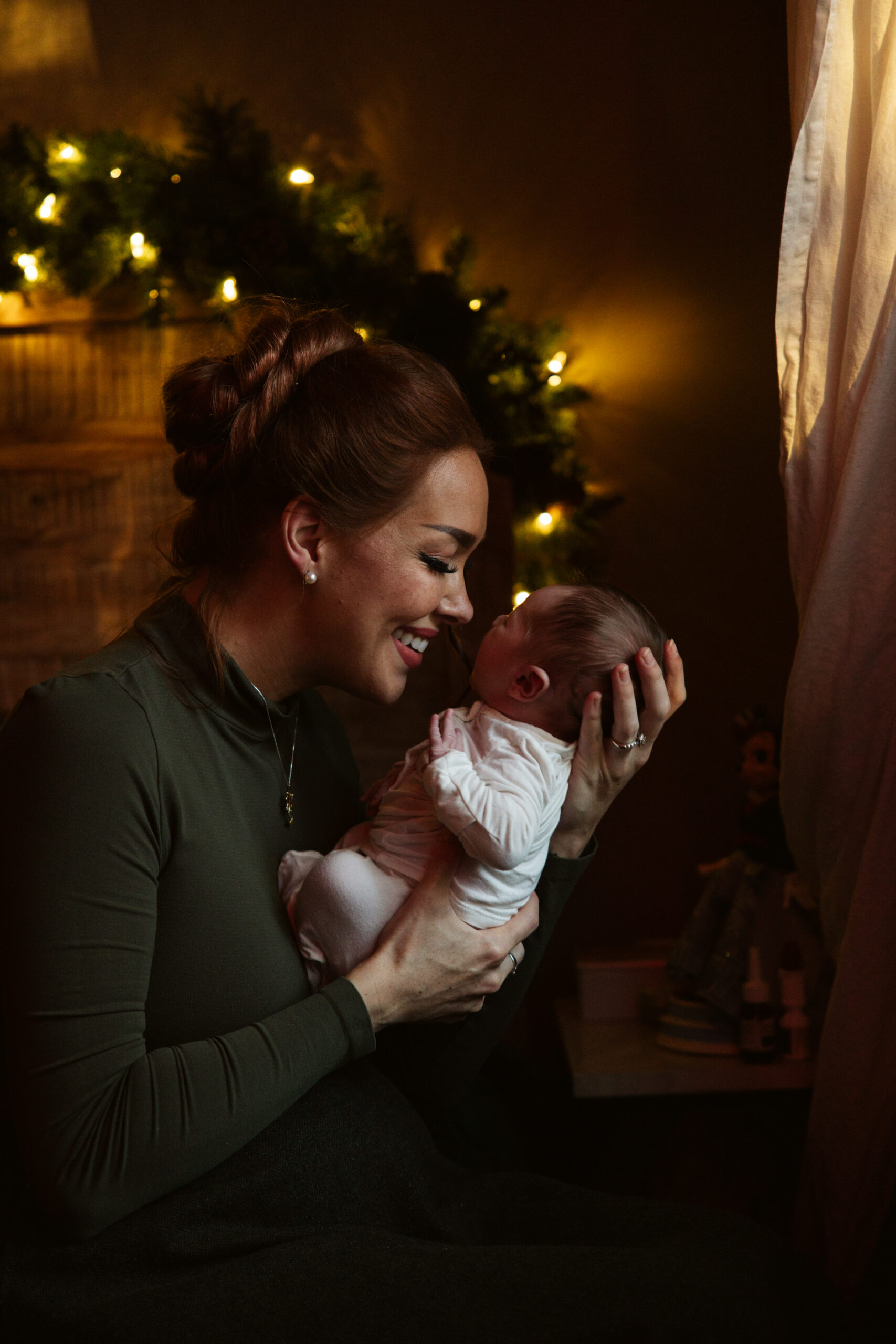 baby with mom newborn photos traverse city photographer
