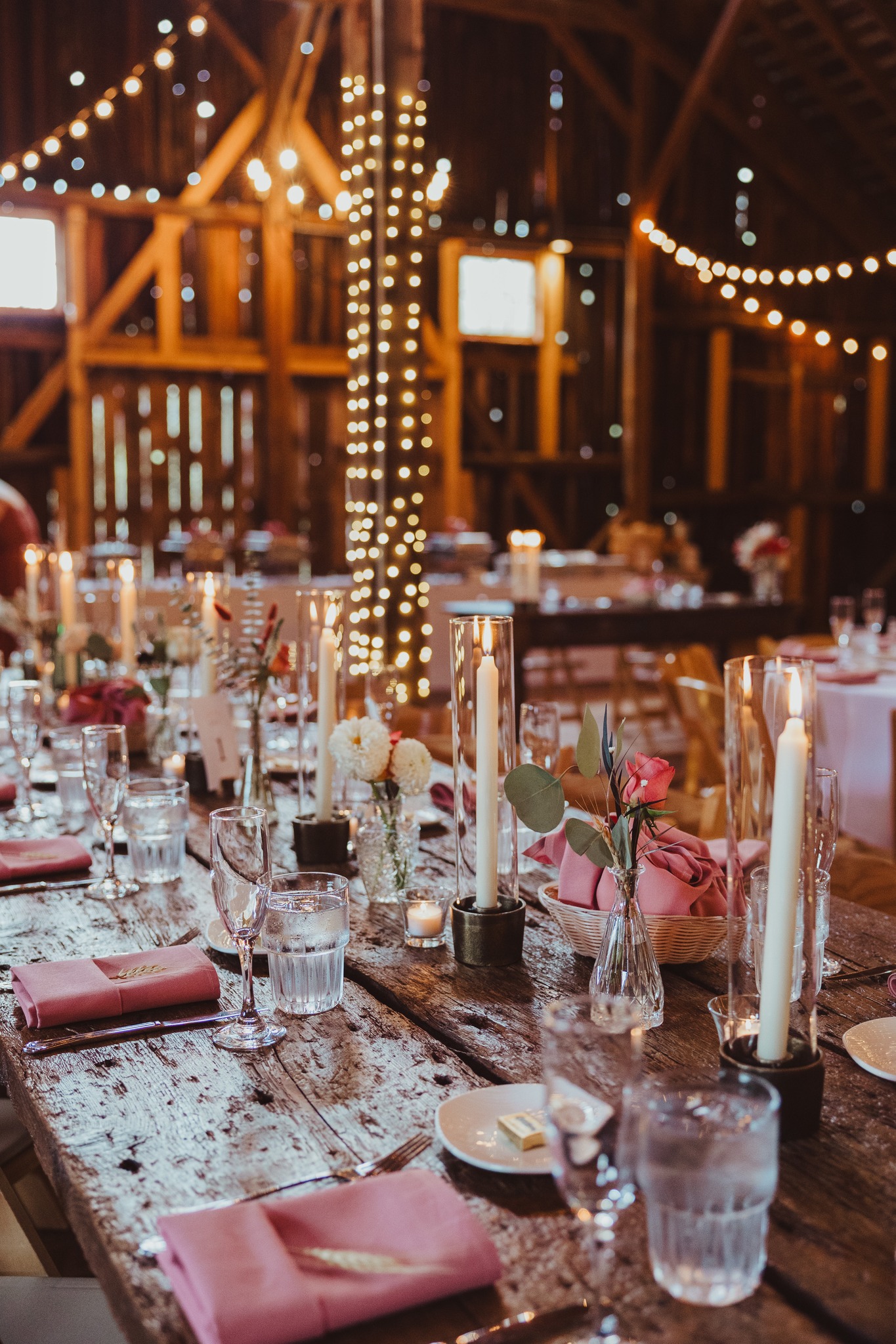 starry night barn wedding photographer