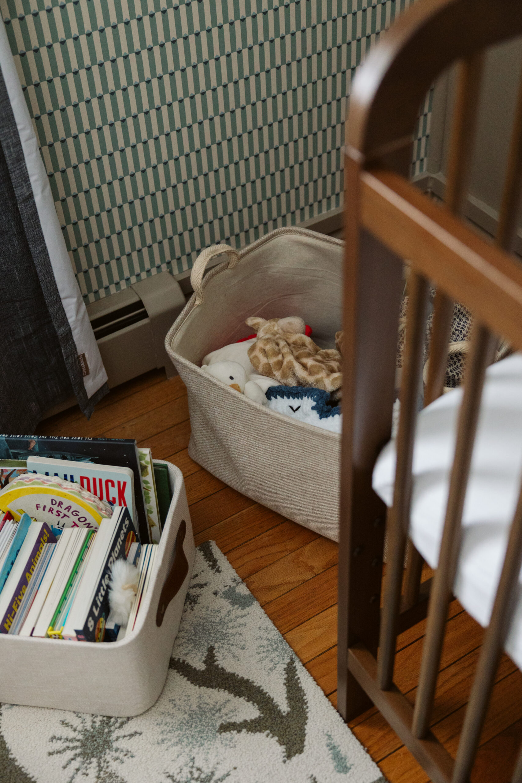 books in baskets durning home maternity photos in traverse city michigan