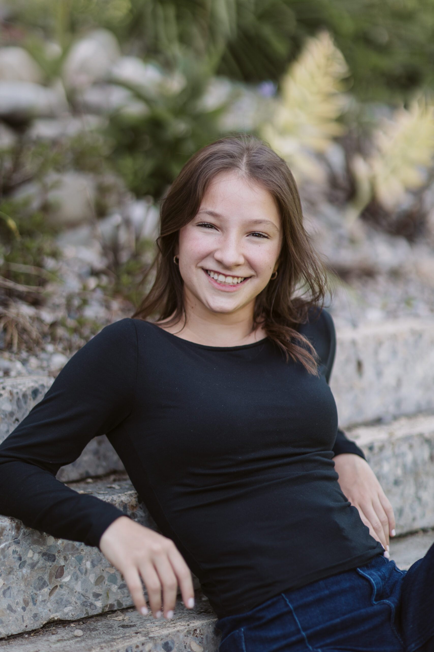 senior pictures in traverse city botanical gardens