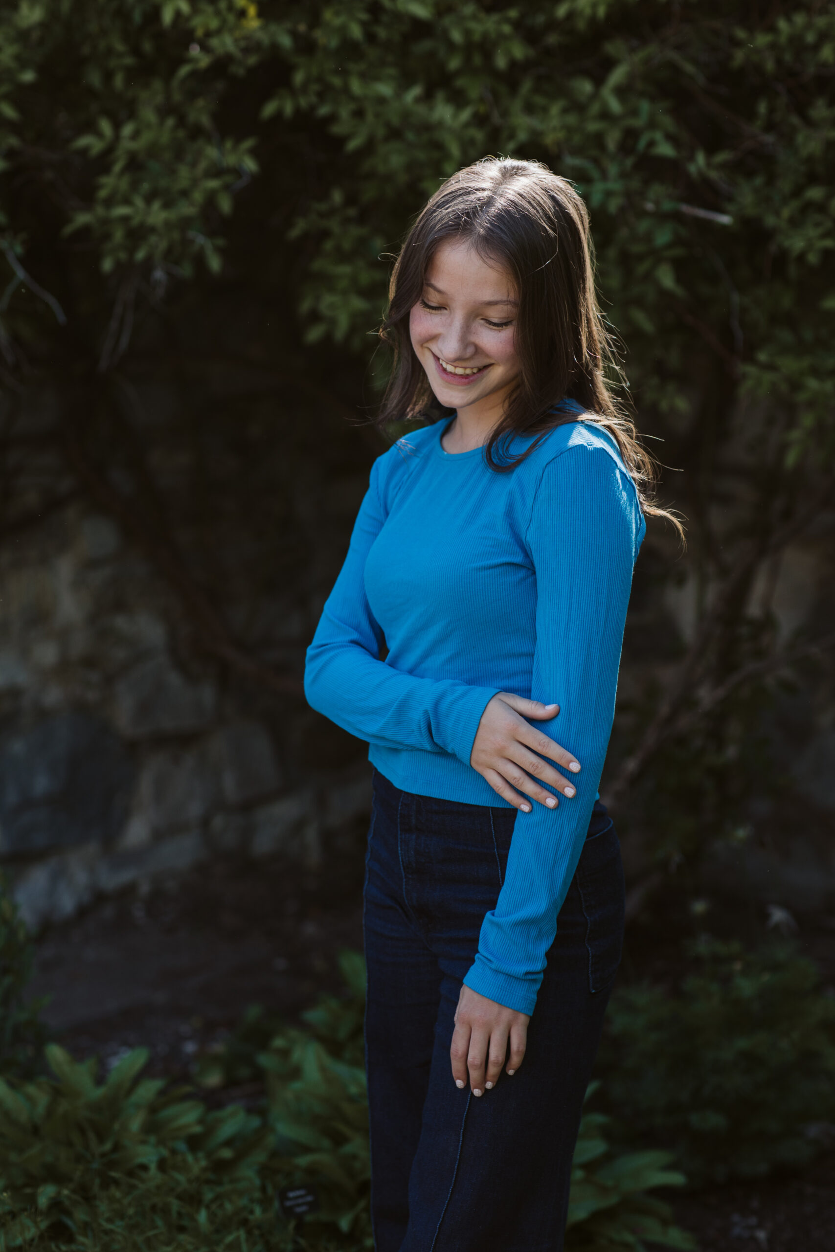 senior pictures in traverse city botanical gardens