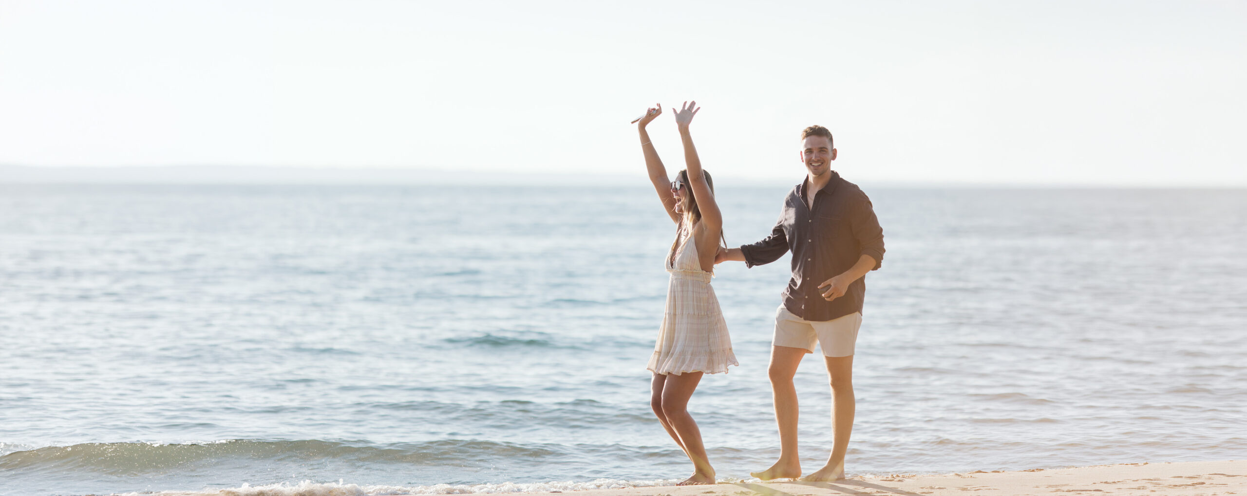 marriage proposal on lake michigan glen arbor beach